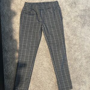 Gray Plaid Trousers by Ginasy